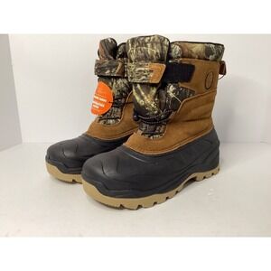Ozark Trail Mossy Oak Boys Snow Boots Size 4 NEW